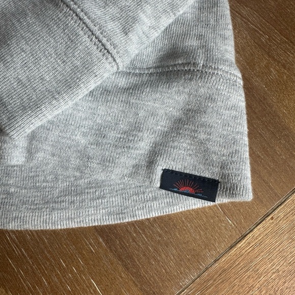 Faherty Light Gray Zip-Up Men's Sweater - Picture 3 of 4